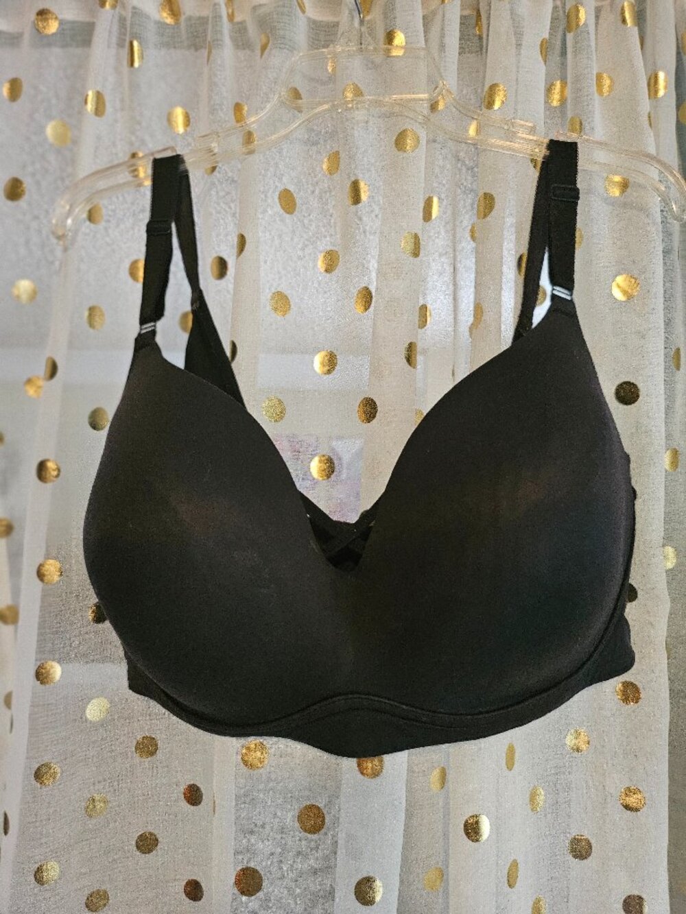 Torrid 46DD Black Wire-Free Lightly Lined T-Shirt Bra Full Coverage Comfort